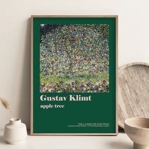 2+1 구스타프 클림트 명화 그림 인테리어 포스터 대형 액자 애플트리