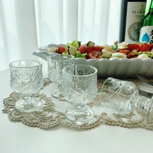 고블렛 소주잔 크리스탈 술잔 세트 6p