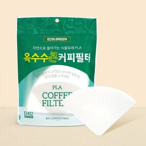 생분해 PLA 커피필터 EH02 하리오 2-5인용 50매