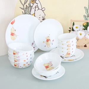 곰돌이푸 원형 4인 16P 홈세트