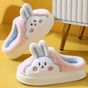 소량남아 정리SALE~! 볼빨간 토끼 겨울 커플 실내화 층간소음 슬리퍼 5color