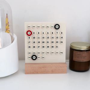 DIY 우드 미니 만년달력 3color