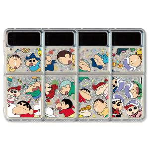 짱구 베스트 프렌즈 글리터케이스 갤럭시 Z 플립 4 3