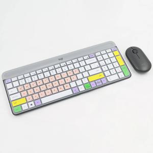 로지텍 키보드 키스킨 덮개 MK470 투명/컬러