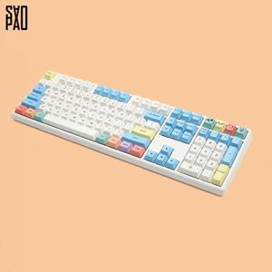 New 분필 키캡 PBT 체리 염료승화 영문 / 한글 (108키)