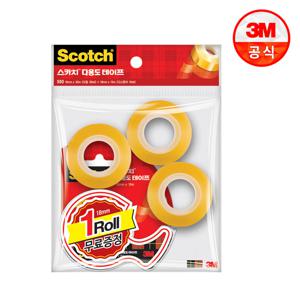 스카치 다용도 테이프 디스펜서(18mm x 15m) + 리필(30m) 3롤