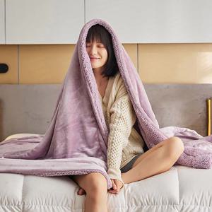 양털 담요 두꺼운 양모 극세사 밍크 이불 3size 4colors