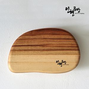 호주 캄포 원목 미니 플레이트 - 미니물방울
