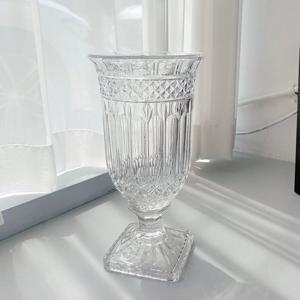 루 브아 유리 대형 꽃 화병 인테리어 큰 넓은 꽃병 오브제