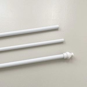 얇은 화이트 커튼봉 4sizes