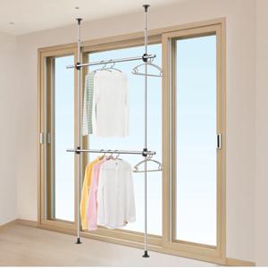 수직폴건조대 SJH2718-(180) 1단 2단 행거봉 180cm, 높이 270cm