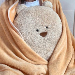 귀욤 핸드워머 담요 3in1 인형쿠션 무릎담요 낮잠쿠션