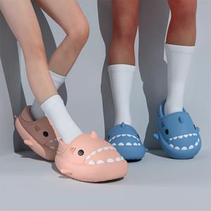 [해외] 상어 겨울 방한 털 슬리퍼 거실 사무실 실내화 4colors 5size