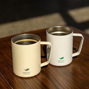1+1 캠핑컵 데일리 머그컵 360ml 친환경 보온보냉 스텐 손잡이 텀블러