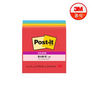 포스트잇 노트 654-5SSAN 플레이풀 프라이머리즈 5패드