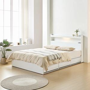 국내생산 클레어 LED 1단 수납침대+매트선택 (SS/Q) 3colors