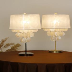 힐링M 터치 테이블 단스탠드 3단 밝기조절 타이머 무드등 자개모빌 엔틱조명