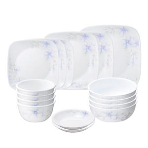 보라꽃 사각 4인 16P 홈세트