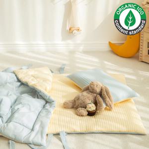 캔디 오가닉 순면 아기 어린이집 낮잠이불패드세트 (베개솜포함) 4color