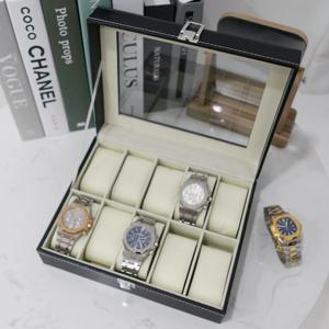 가죽 시계 보관함 정리함 케이스 10구