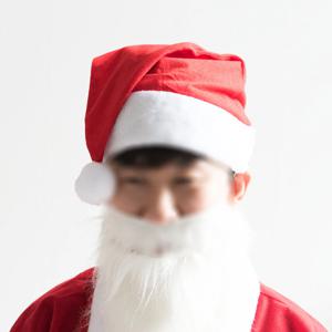 [1+1] 크리스마스 산타 모자 고급 아동용 35cm 코스튬 의상 소품 장식 용품