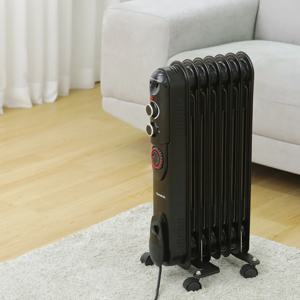 가정용/사무실용 프리미어 타이머장착 라디에이터 난방기 블랙에디션 7핀 SR007