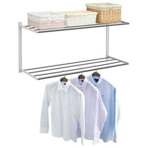 2단 접이식 다용도행거 WH2110-(32) 2단 선반 가로100CM,세로32CM