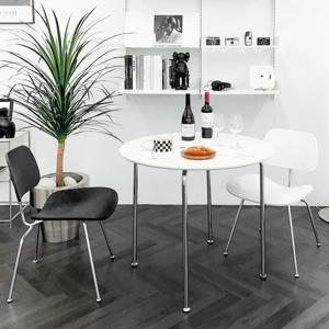 로첸 우드 스테인레스 스틸 체어 책상 식탁 의자 2 Color