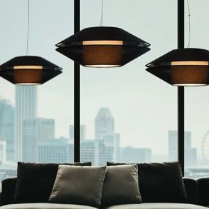 UFO(유에프오) 3등 펜던트 국산 패브릭갓 포인트조명 식탁등 까페조명