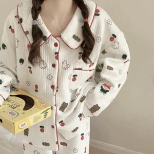 비비 오리곰 누빔 수면 파자마 세트