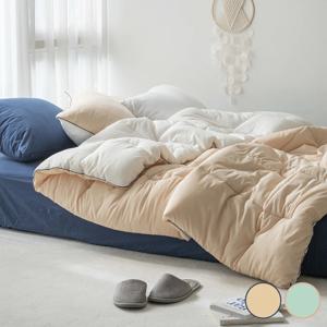 수면충족 콜라주 모달 워싱 양면 차렵이불 (Q) 2colors