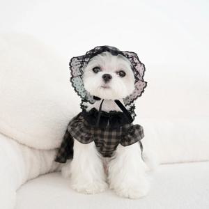 리틀 프린세스 강아지 보닛 모자 마이리틀독
