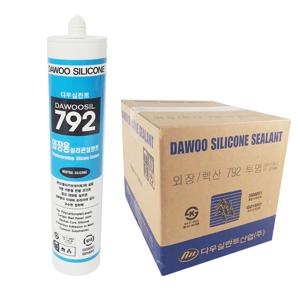 외장용실리콘 270ml 다우실792 / 렉산 폴리카보네이트 금속 유리 플라스틱 접착 실란트