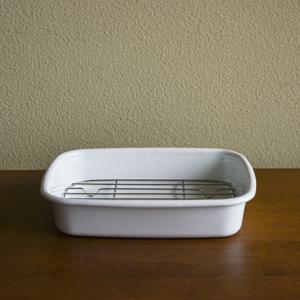 화이트 법랑 밧드(스텐망 포함) 오븐트레이