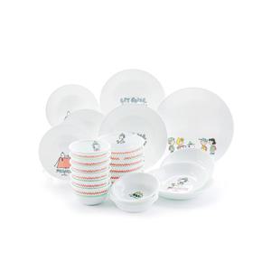 스누피캠핑 6인 25P 한국형 찬기세트