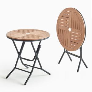 야외용테이블 집이식 티탁자 수지목 원형식탁 카페 식당 펜션 전원주택 정원가구 TWF74N