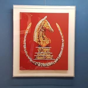 정미 작가 - Champion ( Red ) 챔피언 말그림 말발굽 캔버스액자 아크릴액자