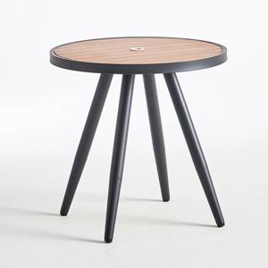 야외테이블 파라솔용 티탁자 수지목 원형식탁 카페 펜션 전원주택 정원 TWUMPN 2종규격