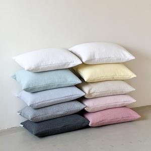 양면 순면 누빔 피그먼트 사계절 베개 커버 10colors 3sizes