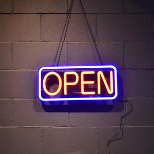 LED 오픈 네온사인 조명 OPEN 개업선물