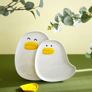 귀여운 오리 도자기 접시 (앞접시 겸 종지) - 소스볼
