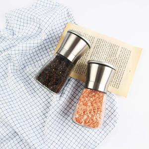 304 스테인레스 후추그라인더(160ml)(2개 1세트) 소금 후추 깨갈이 양념통