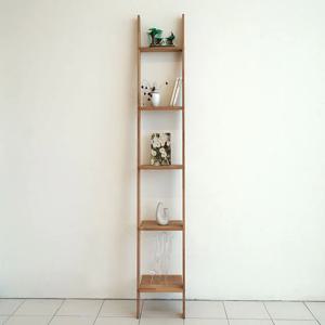 멀바우 디자인 사다리책장 (소) /아이방 베란다 수납선반 카페 진열대 사다리선반