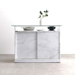 뮤토 슬라이딩 강화유리 홈바식탁