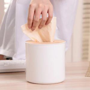 원목 우드 플라스틱 원형 두루마리 휴지 케이스