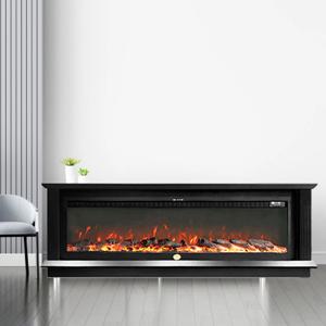 전기 벽난로 티비 다이 장식장 1500 낮은 TV 거실장 콘솔 LED 불멍 무드등