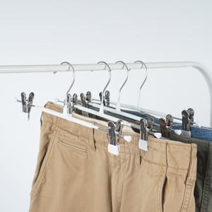논슬립 멀티코팅 고리회전 집게형 바지걸이 10개
