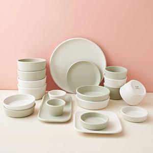 오브 도자기 4인용 식기 홈세트 20P