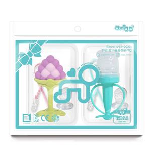 3D 포도 치발기 + 예쁜곰 과즙망 + 과즙망 리필2p + 케이스2p + 실리콘클립2p