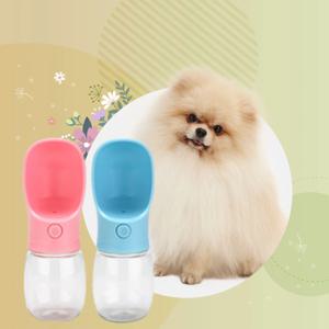 강아지 원터치 휴대용 산책 애견물통 350ml 2COLOR